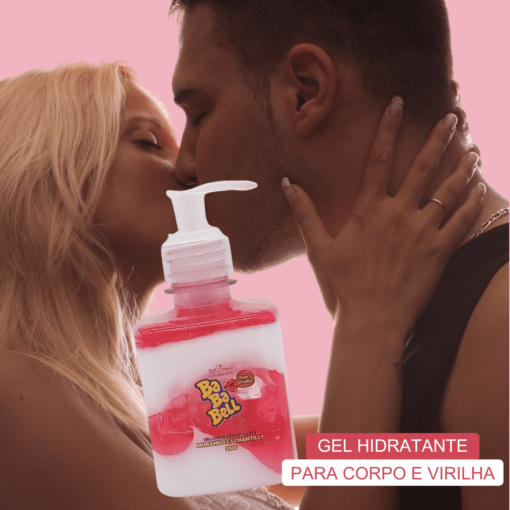 Kit Gel hidratante Corporal e área da virilha 280ml Beijável Aveludado